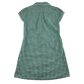 Green gingham with buttons school summer dress