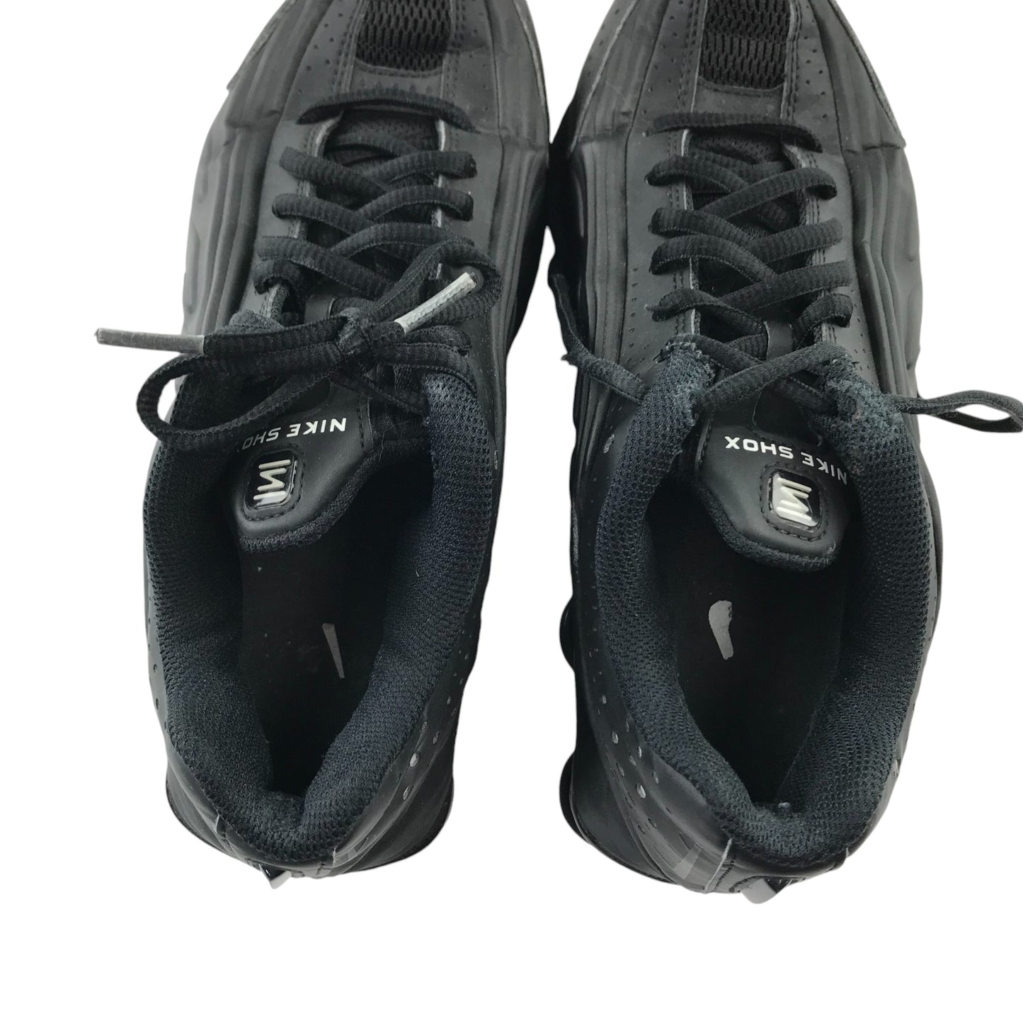 Nike Shox trainers shoe size UK 5 black cushioned soles lace up sneakers