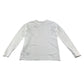 Nike t-shirt 11-12 years white plain long sleeve with black embroidered logo