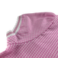 Pink gingham with zipper girls school summer dress