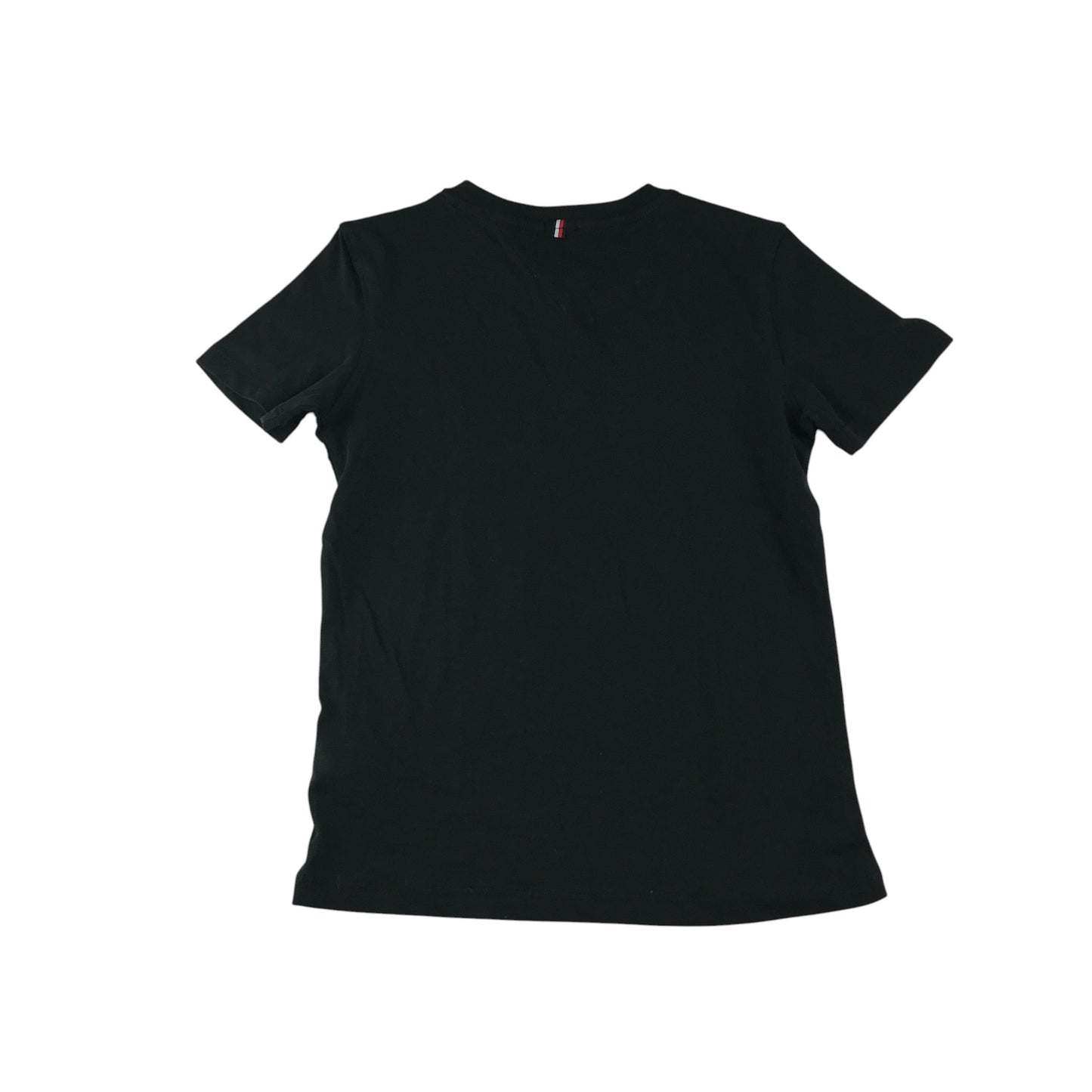 Tommy Hilfiger t-shirt 9-10 years black plain v-neck cotton