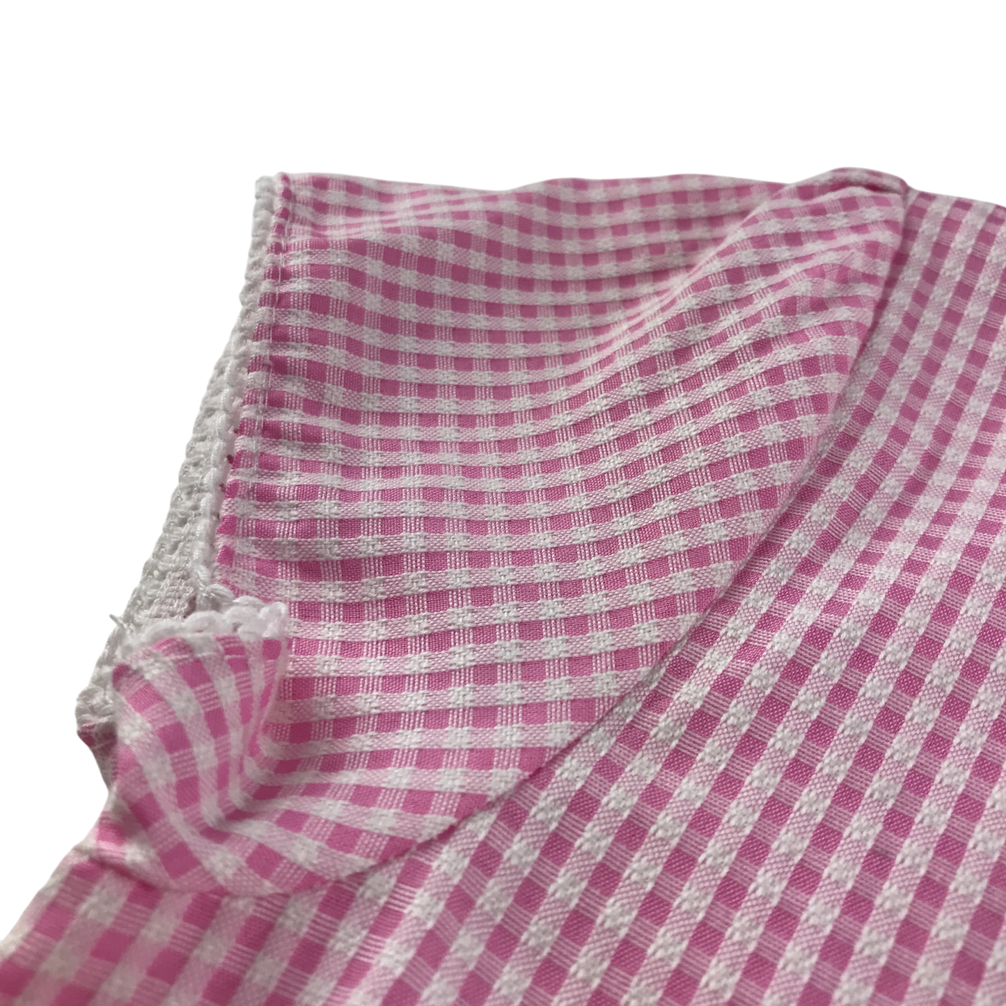 Pink gingham with belt school summer dress