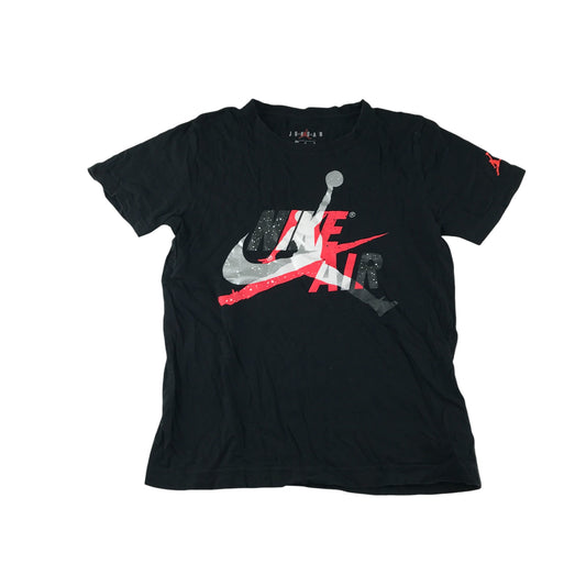 Nike Air Jordan t-shirt 10-12 years black large logo design