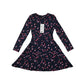 George Dress 5 years Navy Blue Long Sleeve T-shirt Pink Leopard Spot Print