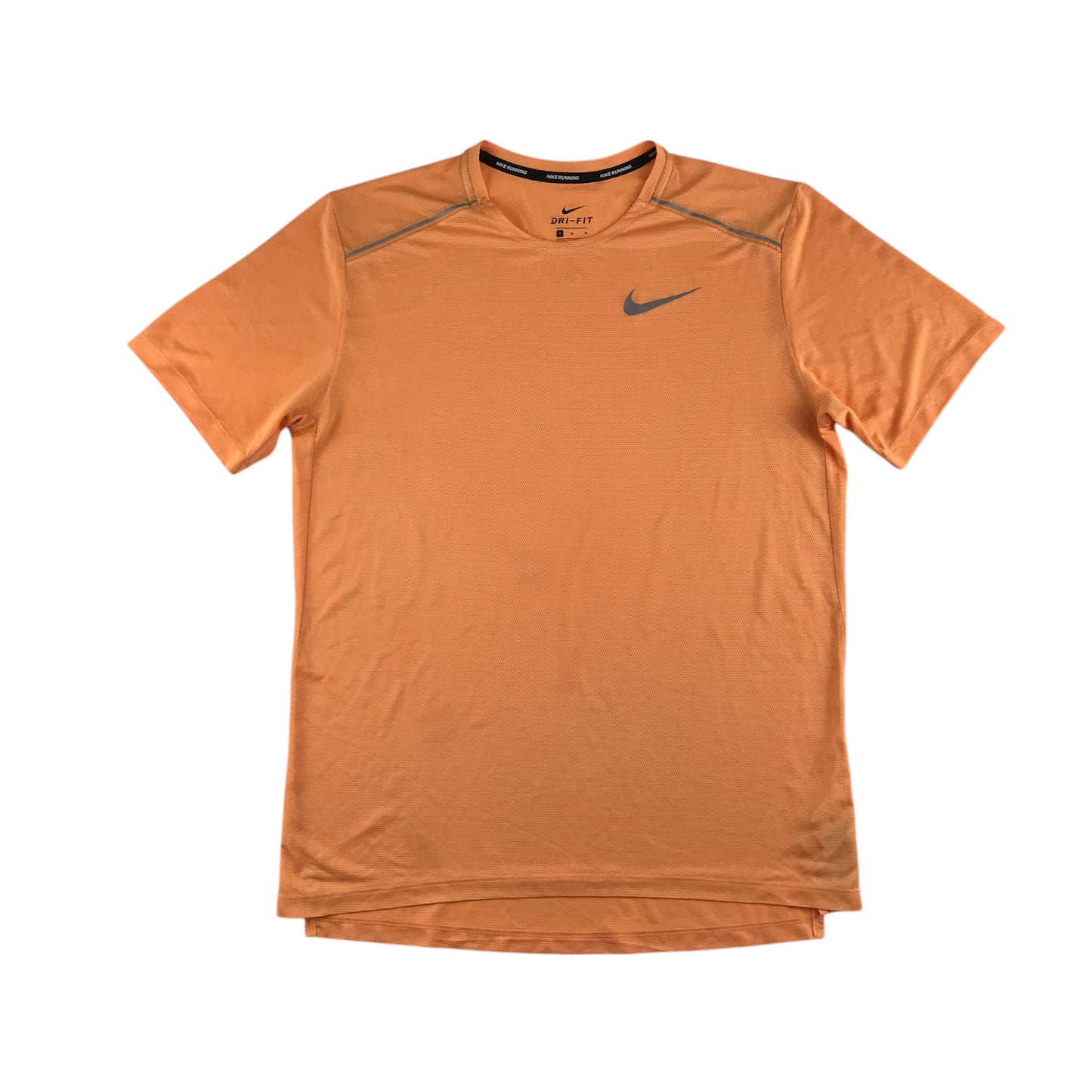 Nike sport top adult size M orange short sleeve Dri-Fit