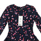 George Dress 5 years Navy Blue Long Sleeve T-shirt Pink Leopard Spot Print