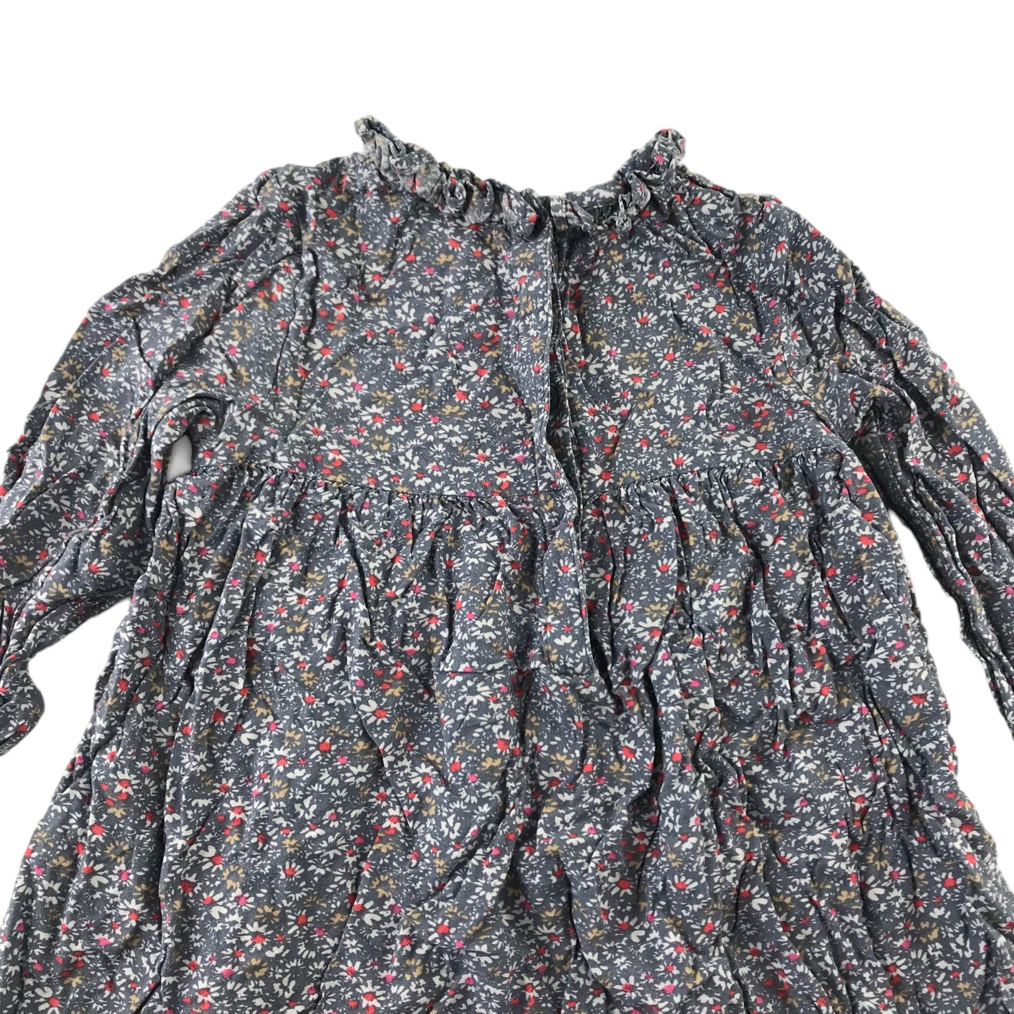 Next dress 4-5 years blue floral long sleeve blouse