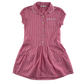 Pink gingham drop waist school summer dress