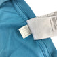 Adidas t-shirt men's M blue plain with white embroidered logo cotton