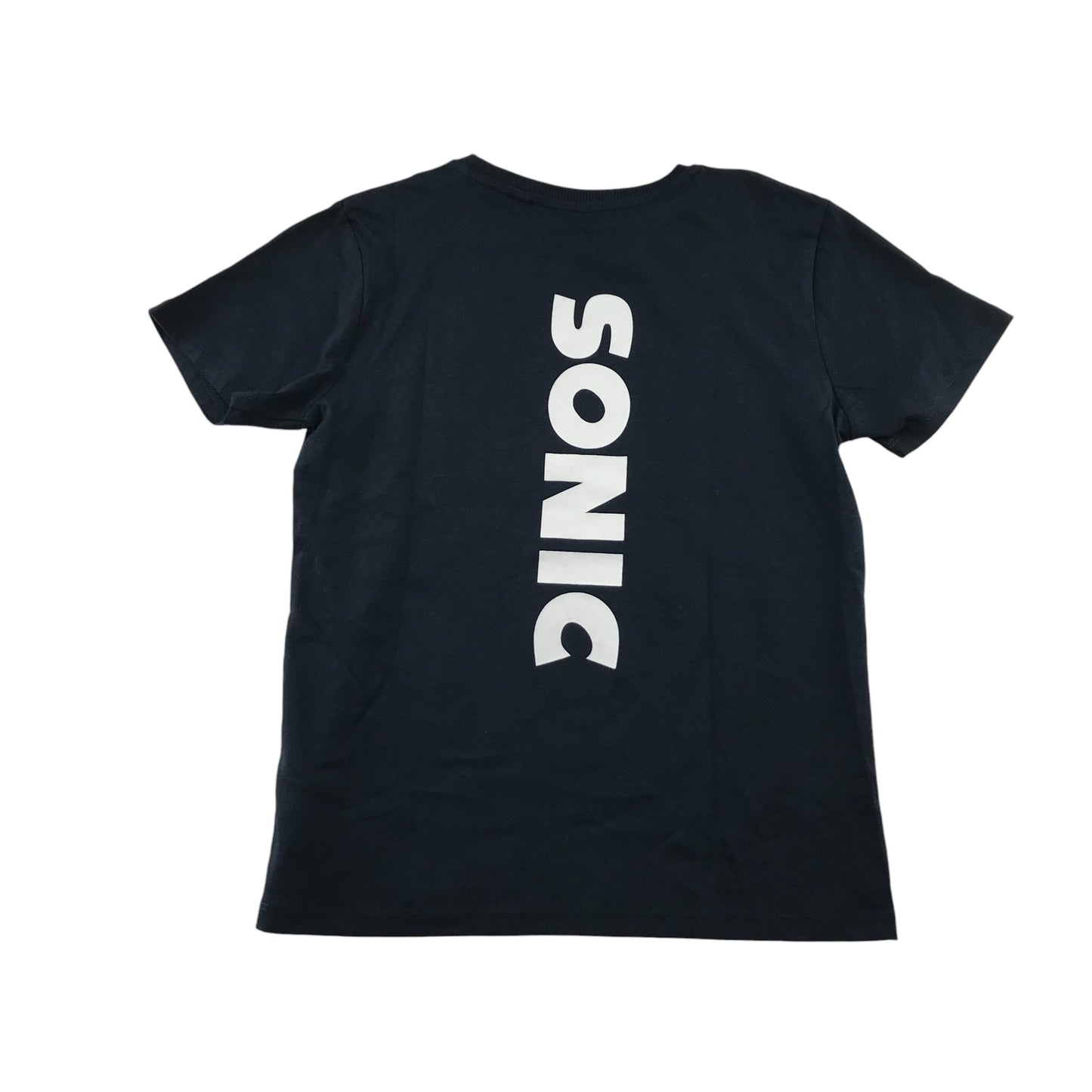 Next t-shirt 7-8 years navy Sonic the Hedgehog print short sleeve cotton