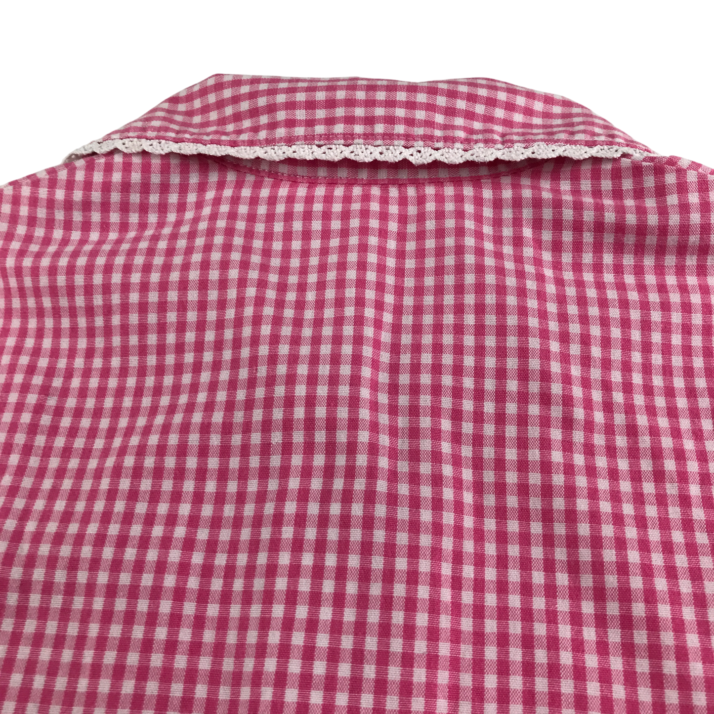 Pink gingham drop waist school summer dress