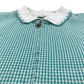 Mint gingham with zipper school summer dress