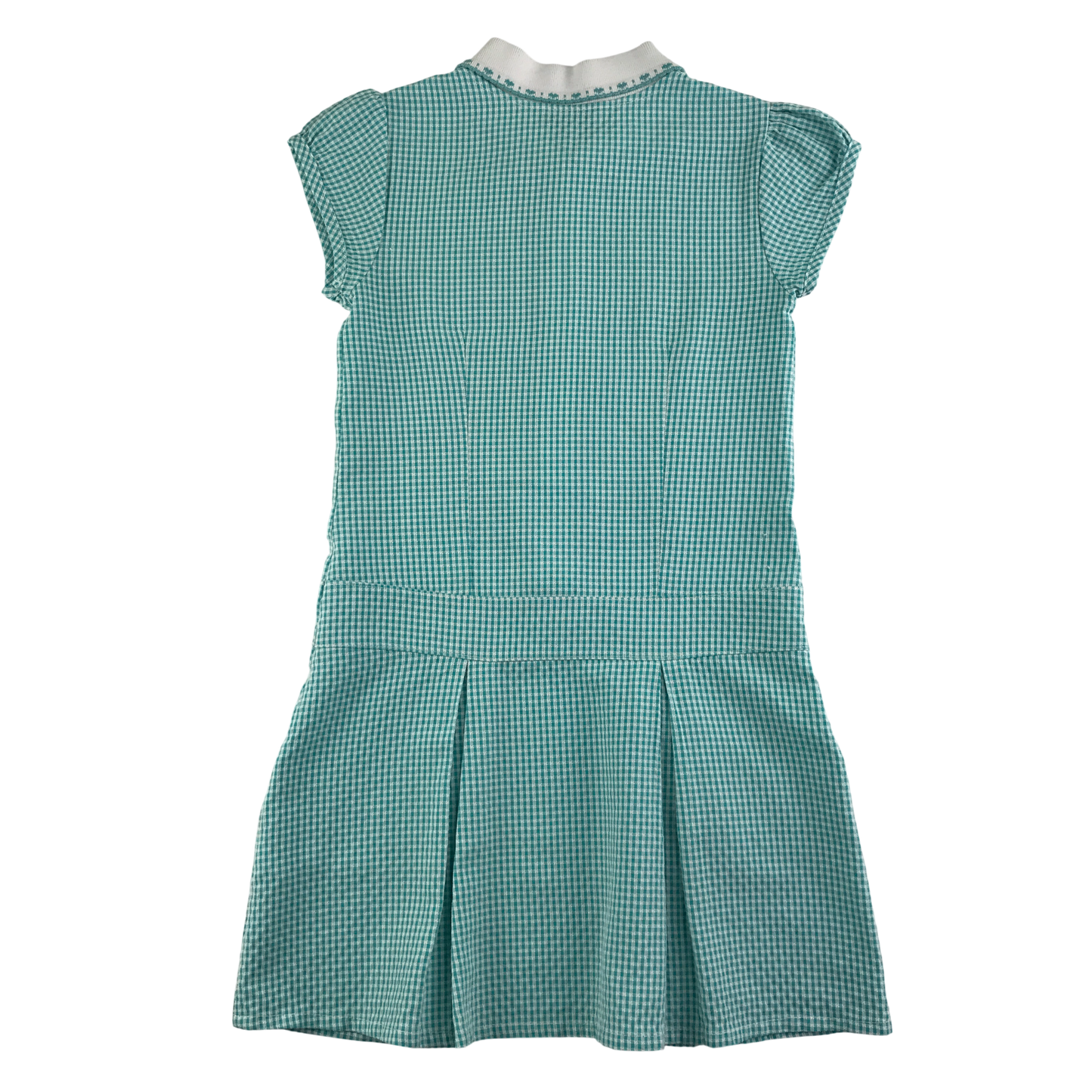 Mint gingham with zipper school summer dress
