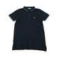 Next polo shirt 9-10 years navy short sleeve with embroidered logo cotton