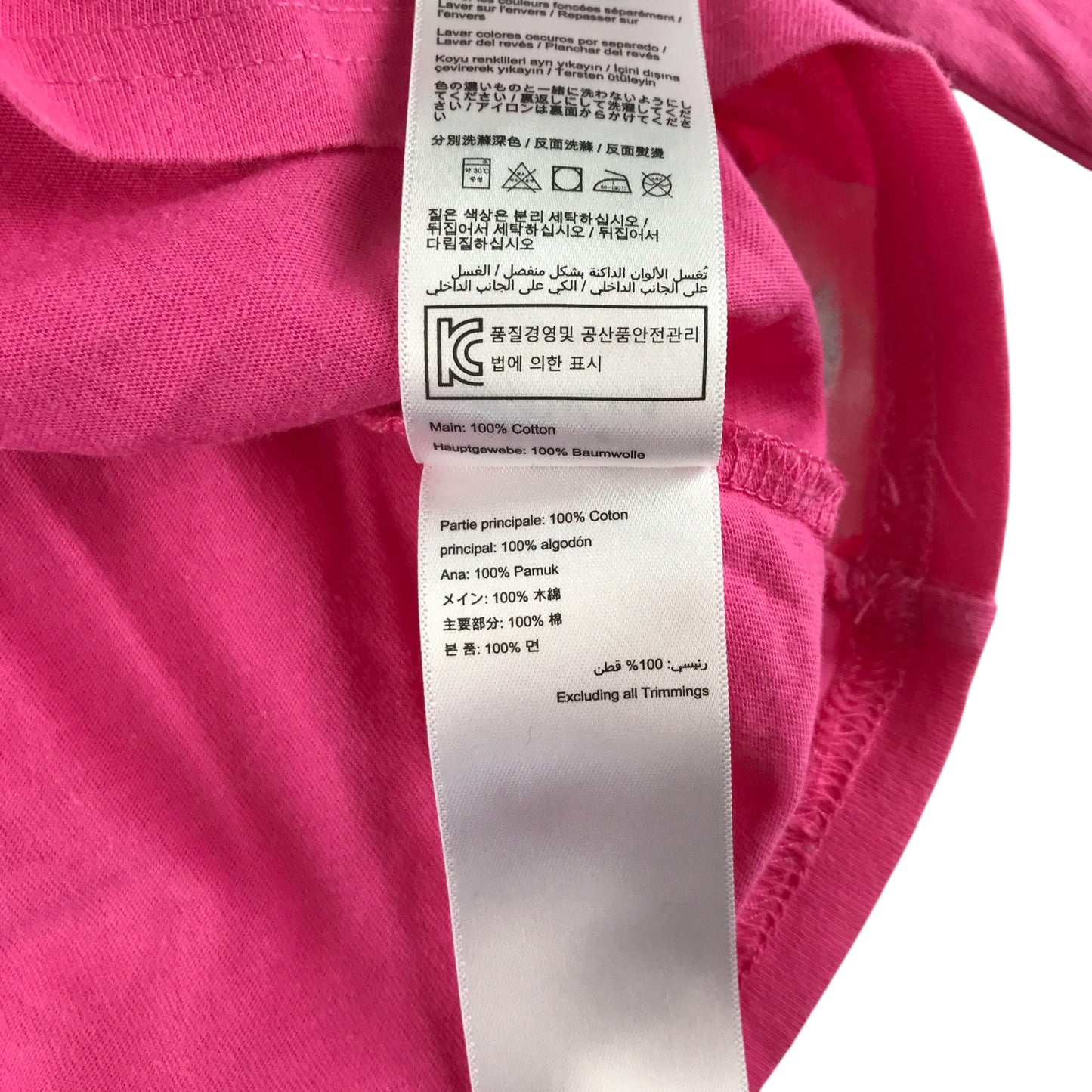 Joules t-shirt 5-6 years pink embroidered graphics long sleeve cotton