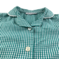 Mint gingham with buttons school summer dress