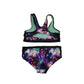 H&M Bikini Age 13 Blue Purple Black Graphic Pattern 2-piece Set