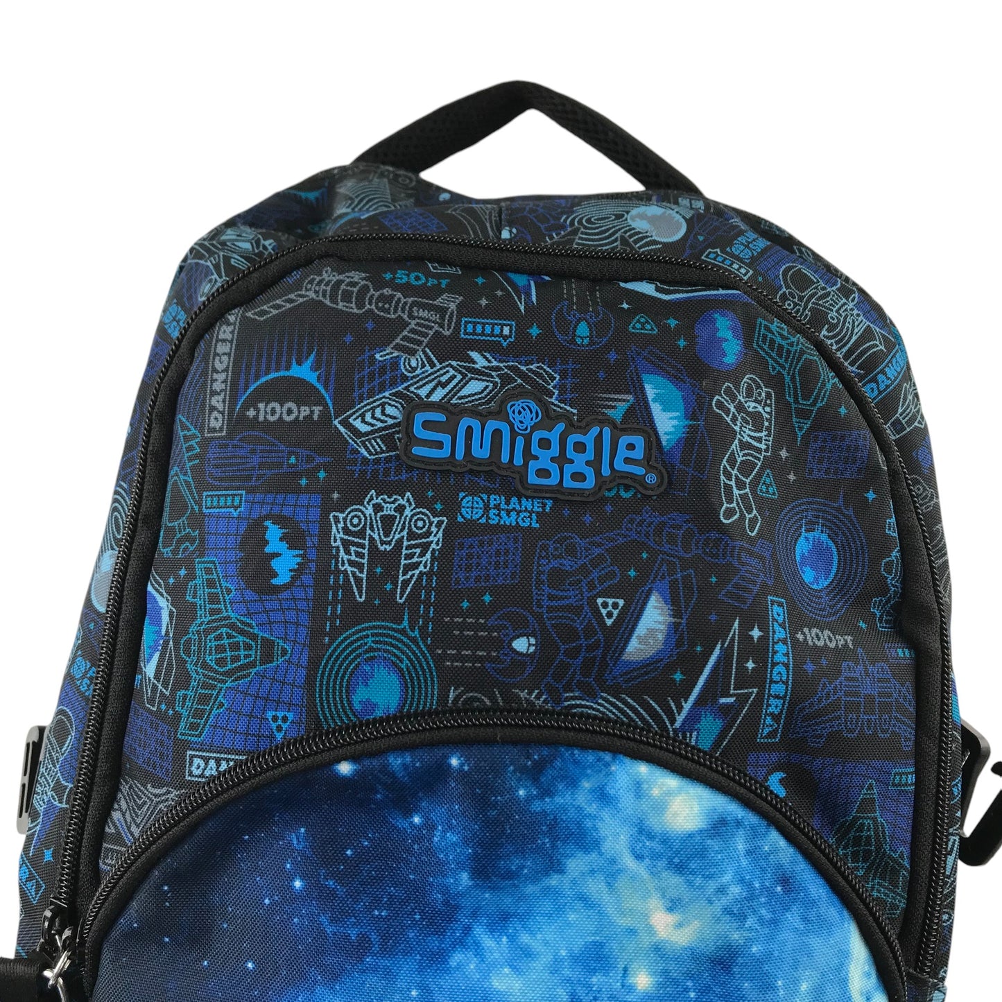 Smiggle School Bag blue and black astronaut space theme