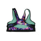H&M Bikini Age 13 Blue Purple Black Graphic Pattern 2-piece Set