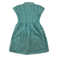 Mint gingham with buttons school summer dress