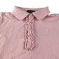 Polo Ralph Lauren polo shirt 5-6 years pink frilled button up with logo cotton