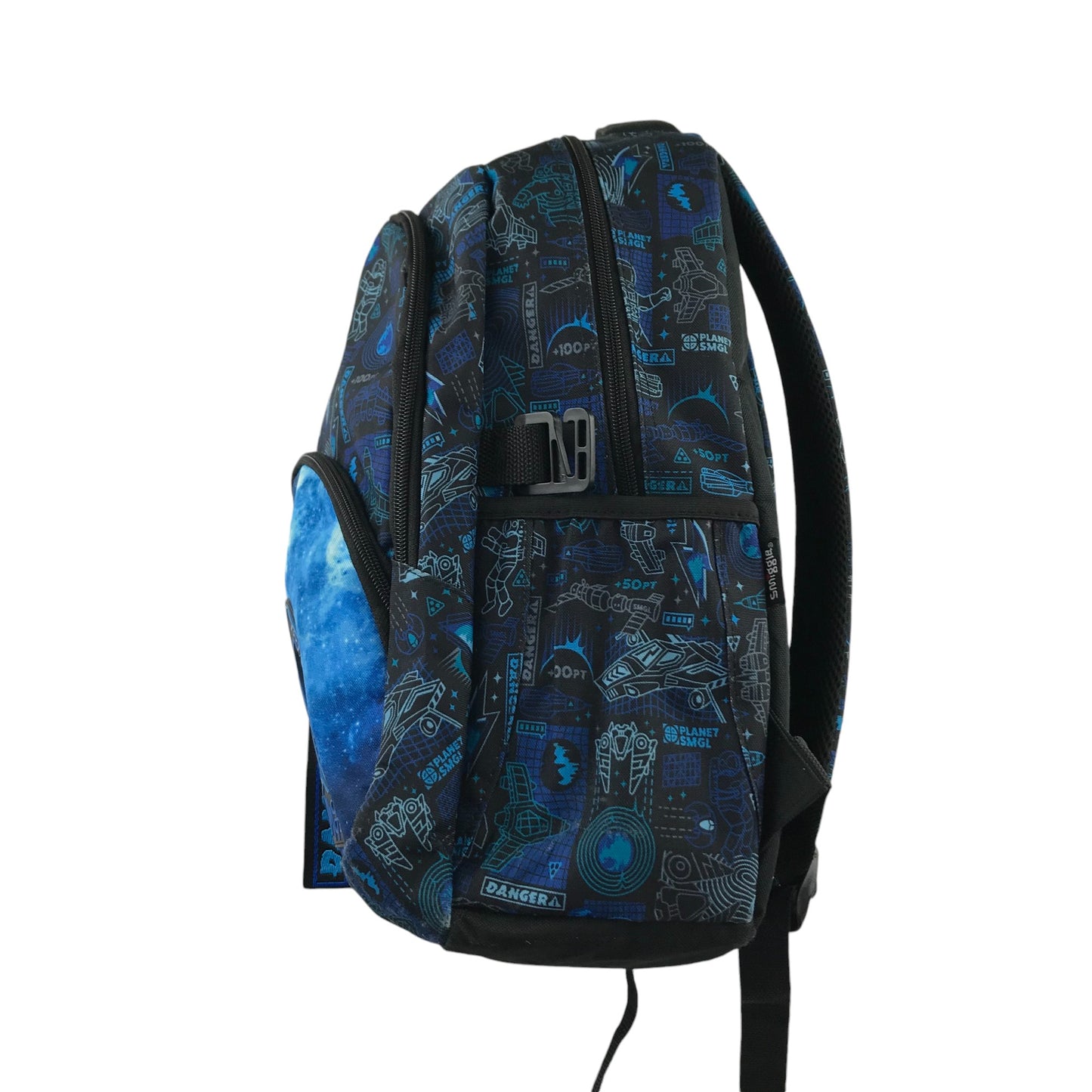 Smiggle School Bag blue and black astronaut space theme