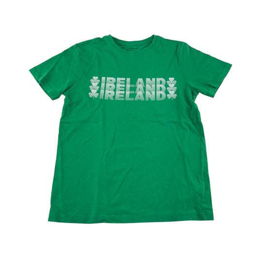 Primark t-shirt 10-11 years green plain with white Ireland text