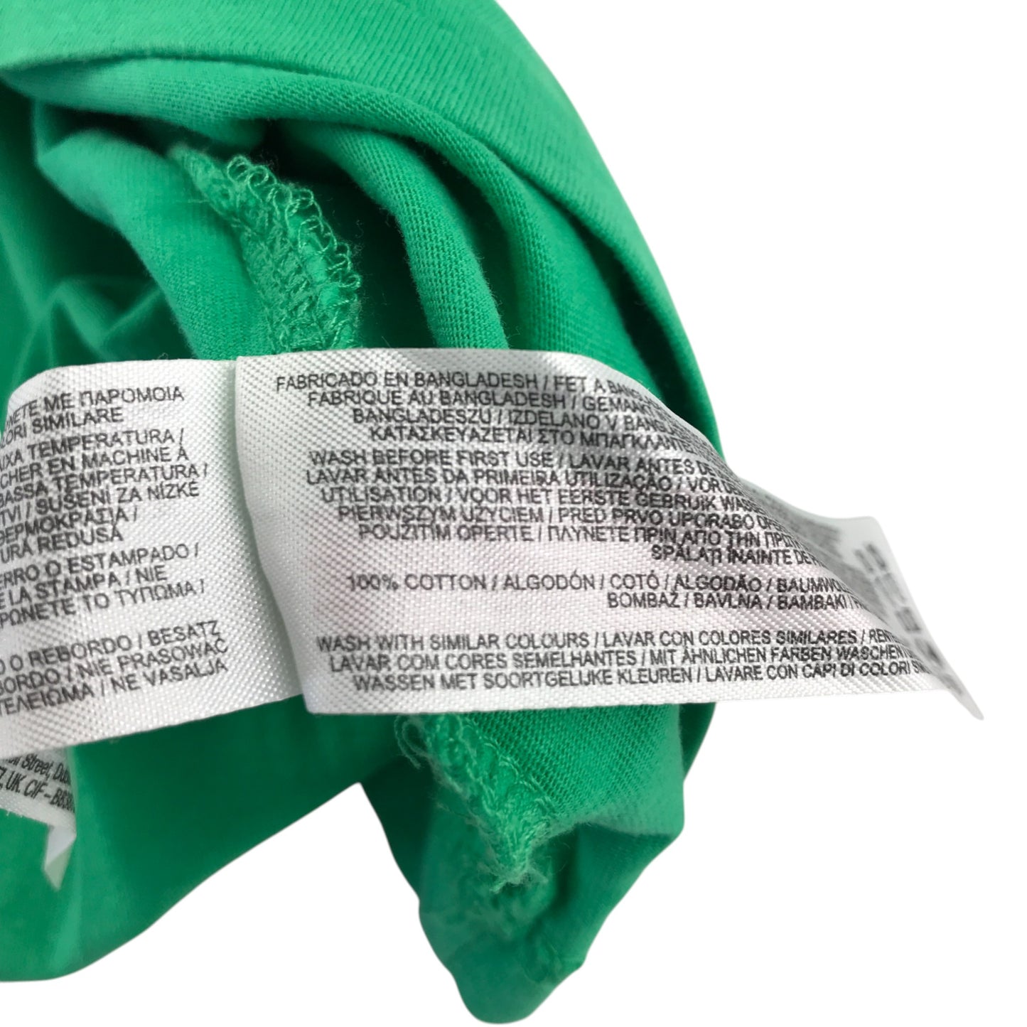 Primark t-shirt 10-11 years green plain with white Ireland text