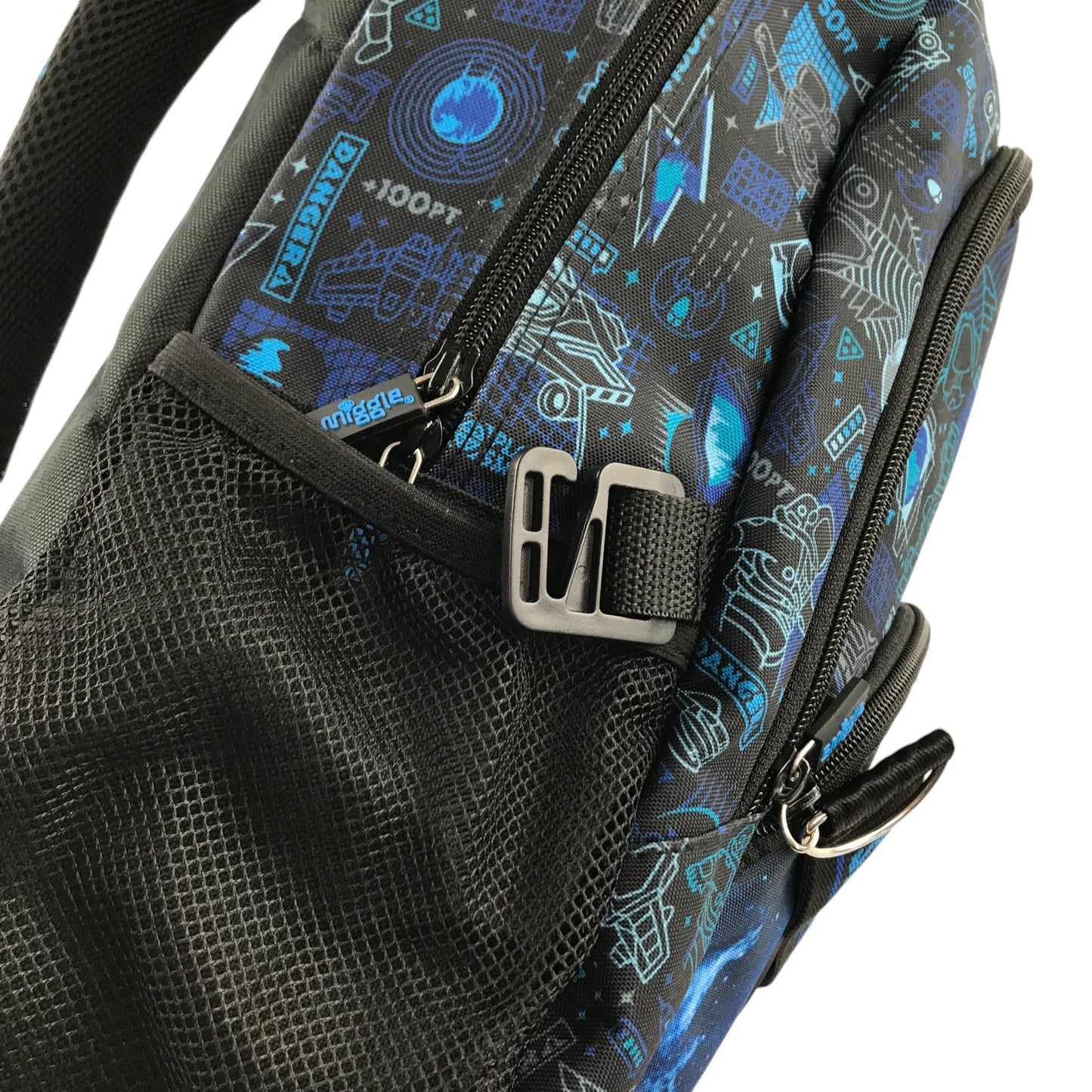 Smiggle School Bag blue and black astronaut space theme