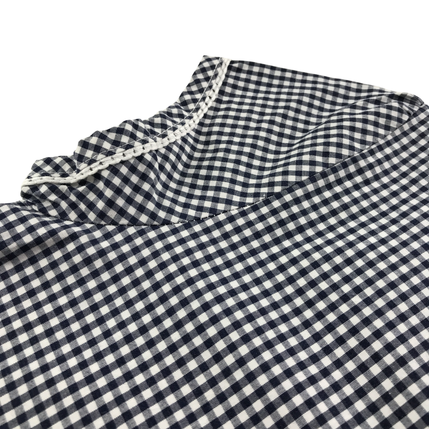 Black gingham drop waist school summer dress