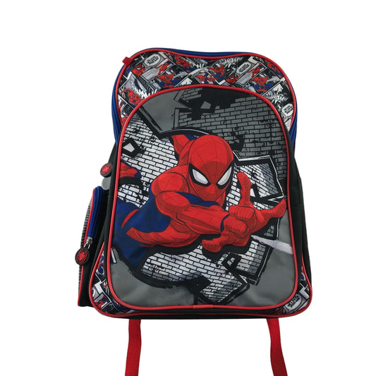 Spiderman School Bag red and grey