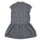 Black gingham drop waist school summer dress