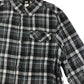 H&M Shirt Age 11 Grey Check Button Up Cotton