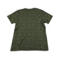 Primark t-shirt 10-11 years khaki with black maze pattern short sleeve cotton