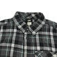 H&M Shirt Age 11 Grey Check Button Up Cotton