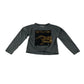 Tu t-shirt 5-6 years grey sequin gold and black reversible Hufflepuff design