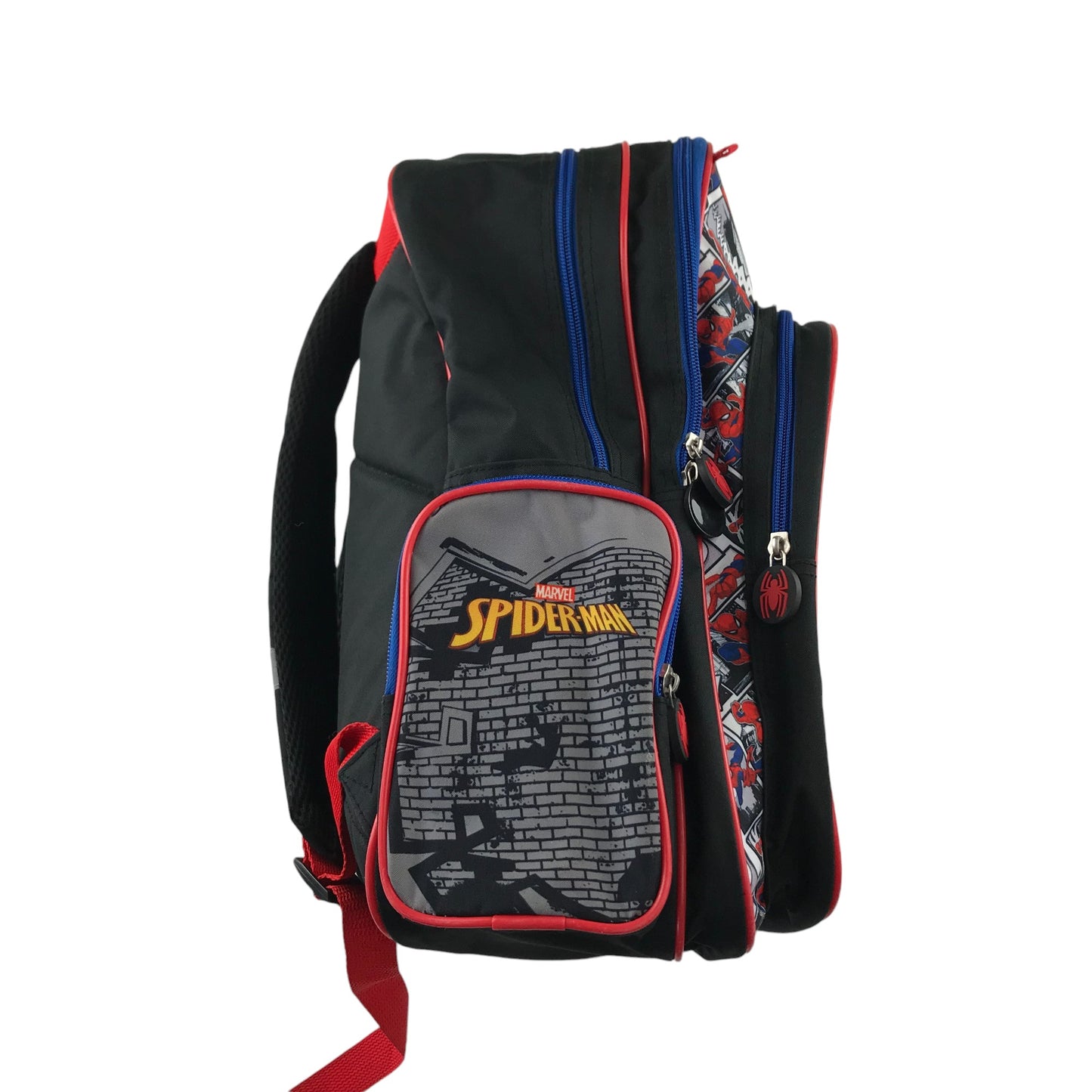 Spiderman School Bag red and grey