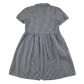Black gingham with buttons school summer dress