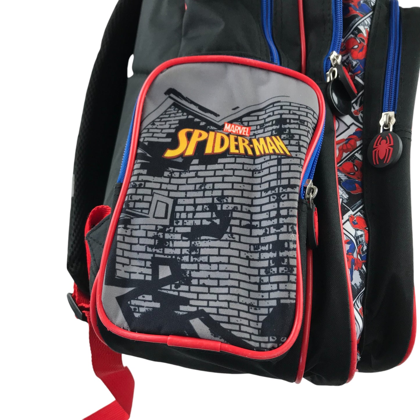 Spiderman School Bag red and grey