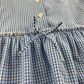 Blue gingham drop waist school summer dress