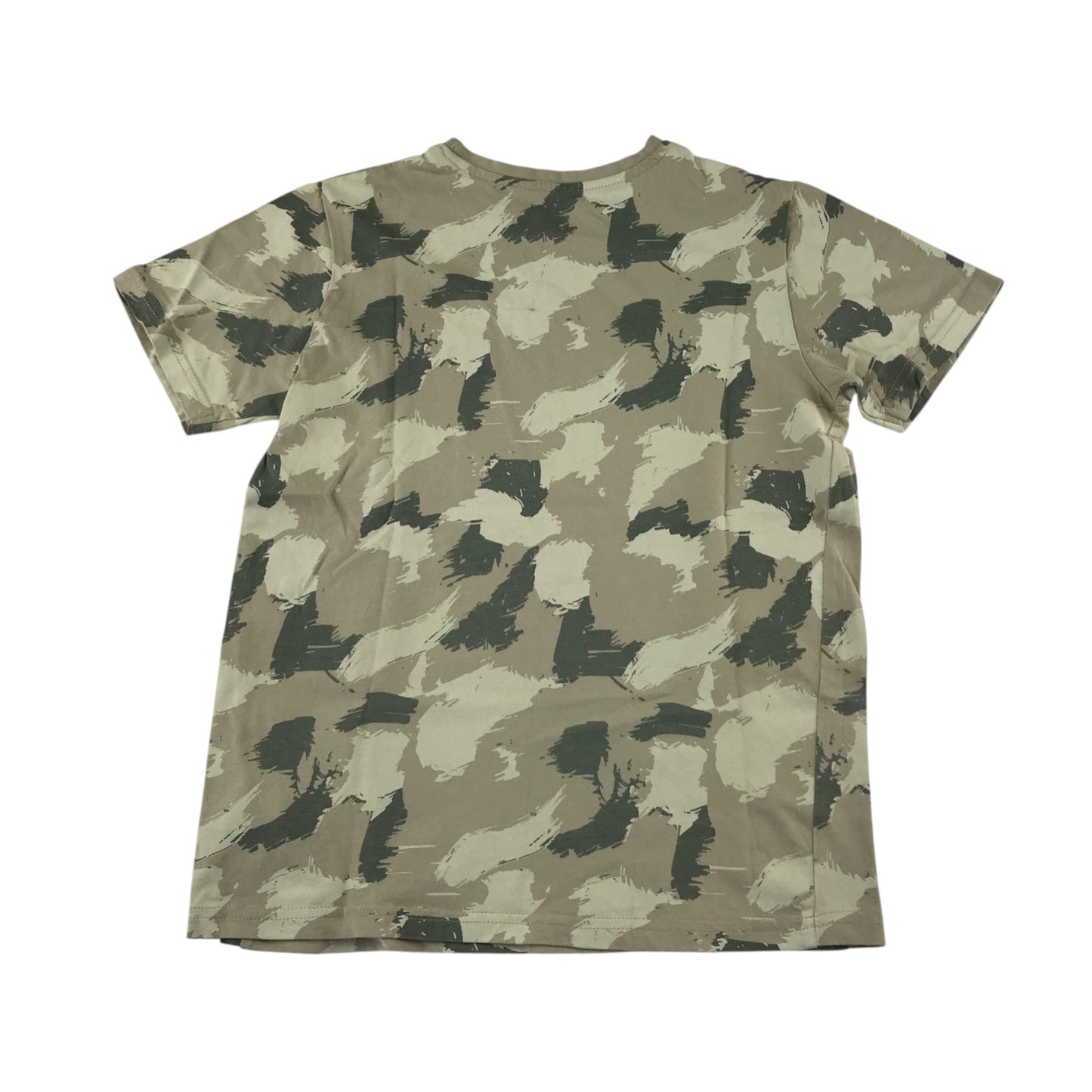 Primark t-shirt 10-11 years grey camo design short sleeve cotton