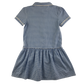 Blue gingham drop waist school summer dress
