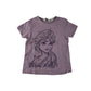 H&M t-shirt 7-8 years lilac Elsa Frozen graphic design cotton