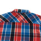 M&S Shirt Age 12 Red Blue Check Button Up