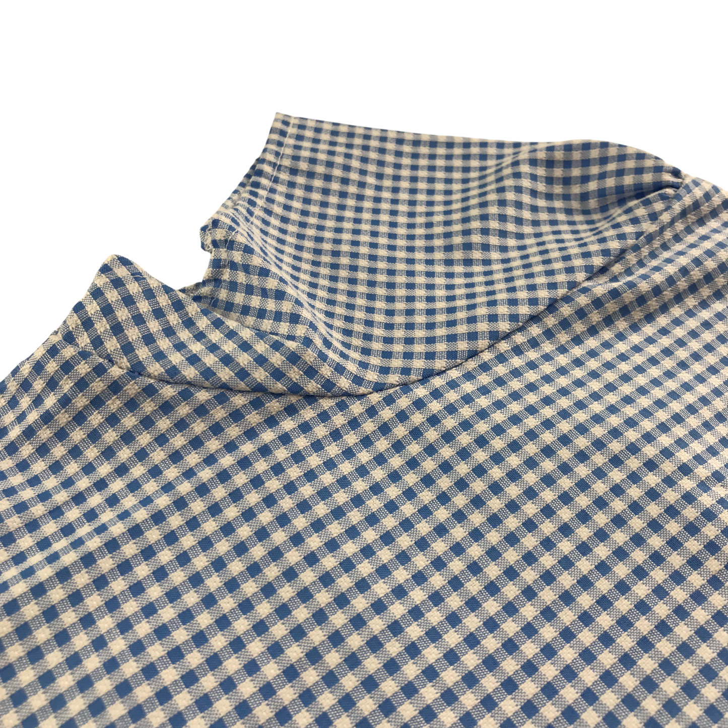Blue gingham with zipper school summer dress