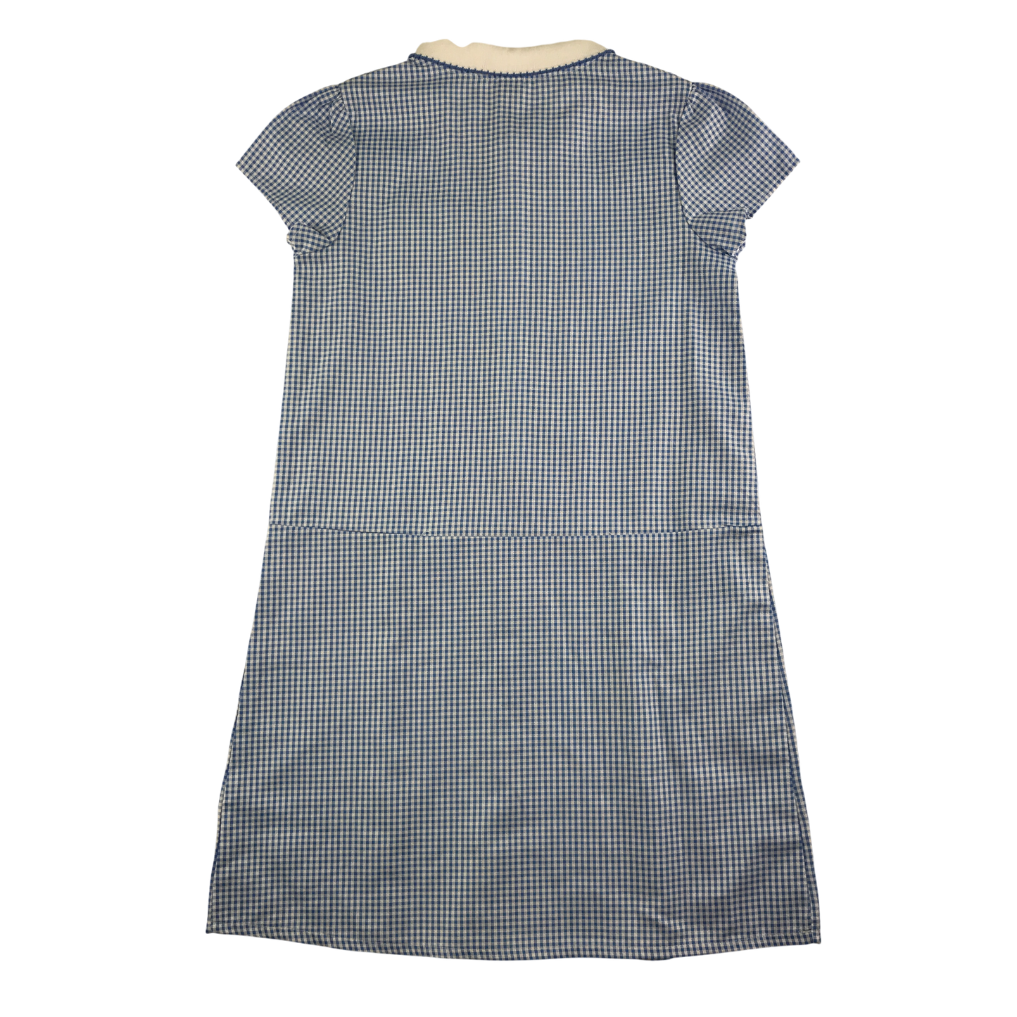 Blue gingham with zipper school summer dress
