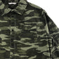 M&S Shirt Age 13 Khaki Green Camo Print Pattern Button Up