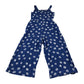 Jasper J Conran jumpsuit 7-8 years blue floral print flared leg