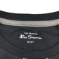 Ben Sherman t-shirt 15-16 years black short sleeve stripe detail