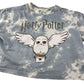 H&M t-shirt 9-10 years blue and white Harry Potter graphic design cropped cotton